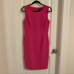 Black Label Pink Sleeveless Business Dress, S